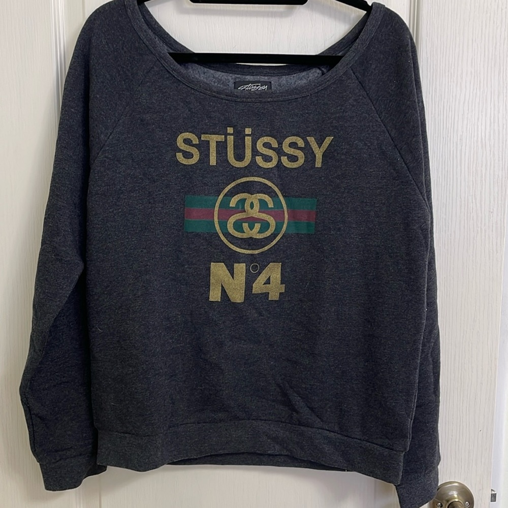 Stussy dark grey sweater
